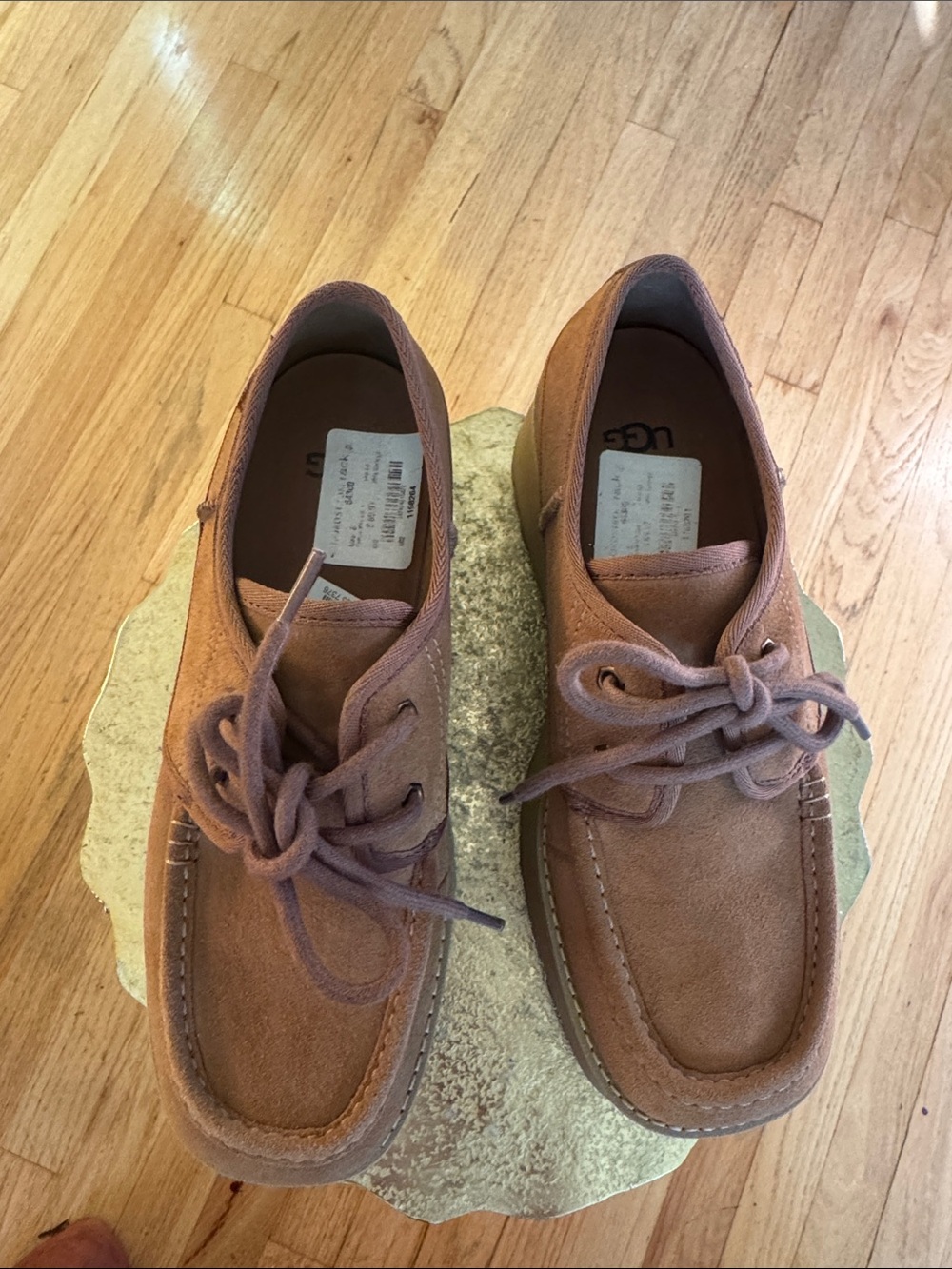 UGG Women’s Platform Chukka Shoes in Chestnut Brown Suede Size 8 $40